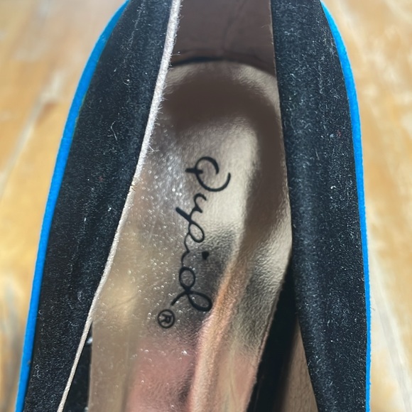 Qupid velvet stiletto platform high heels - Picture 3 of 7